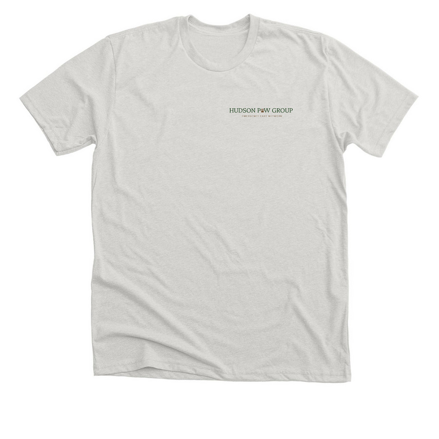 Wear your Paw with pride, a Heather Cement Premium Unisex Tee