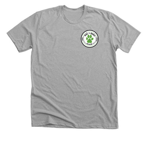 ROC the Dogs Logo&nbsp;, a Athletic Heather Premium Unisex Tee
