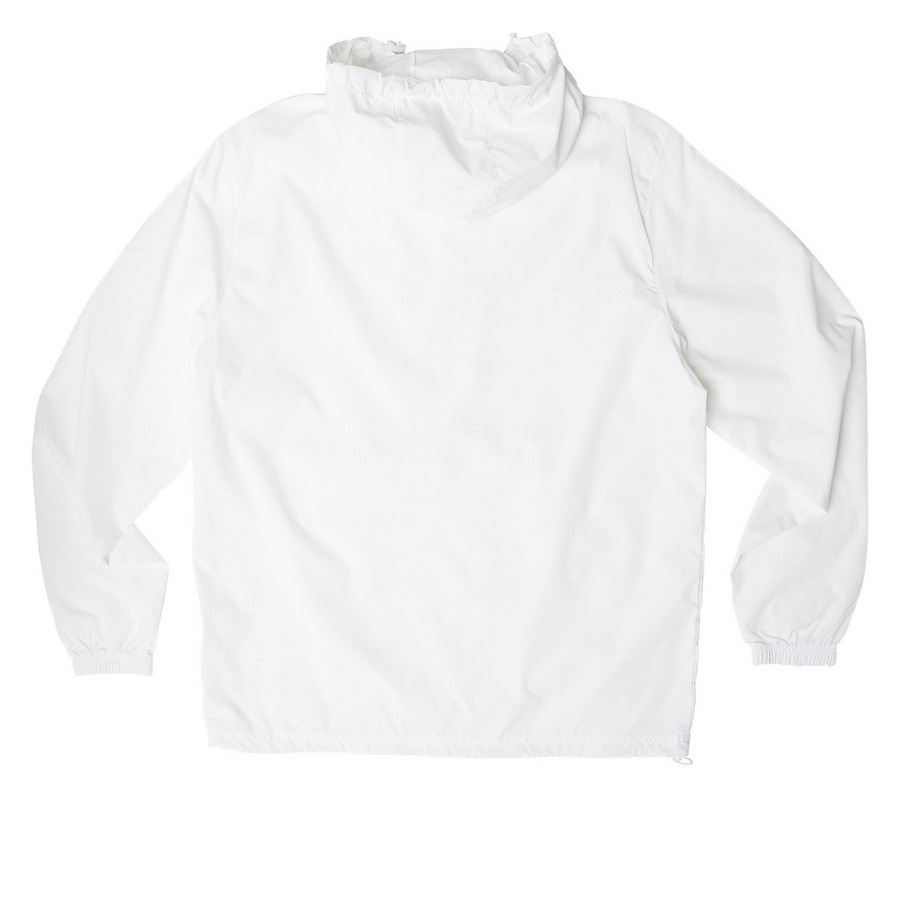 VDC Jackets, a White Packable Anorak (back-view)