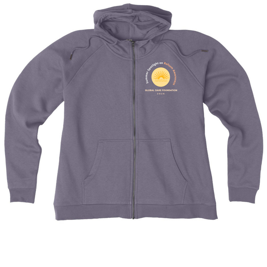 Summer Spotlight 2026, a Cosmic Purple Allmade Women?s Organic CVC Zip-Up Hoodie