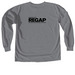 KCREGAP Black Logo Long Sleeves, a Granite Comfort Colors Long Sleeve Tee (back-view)
