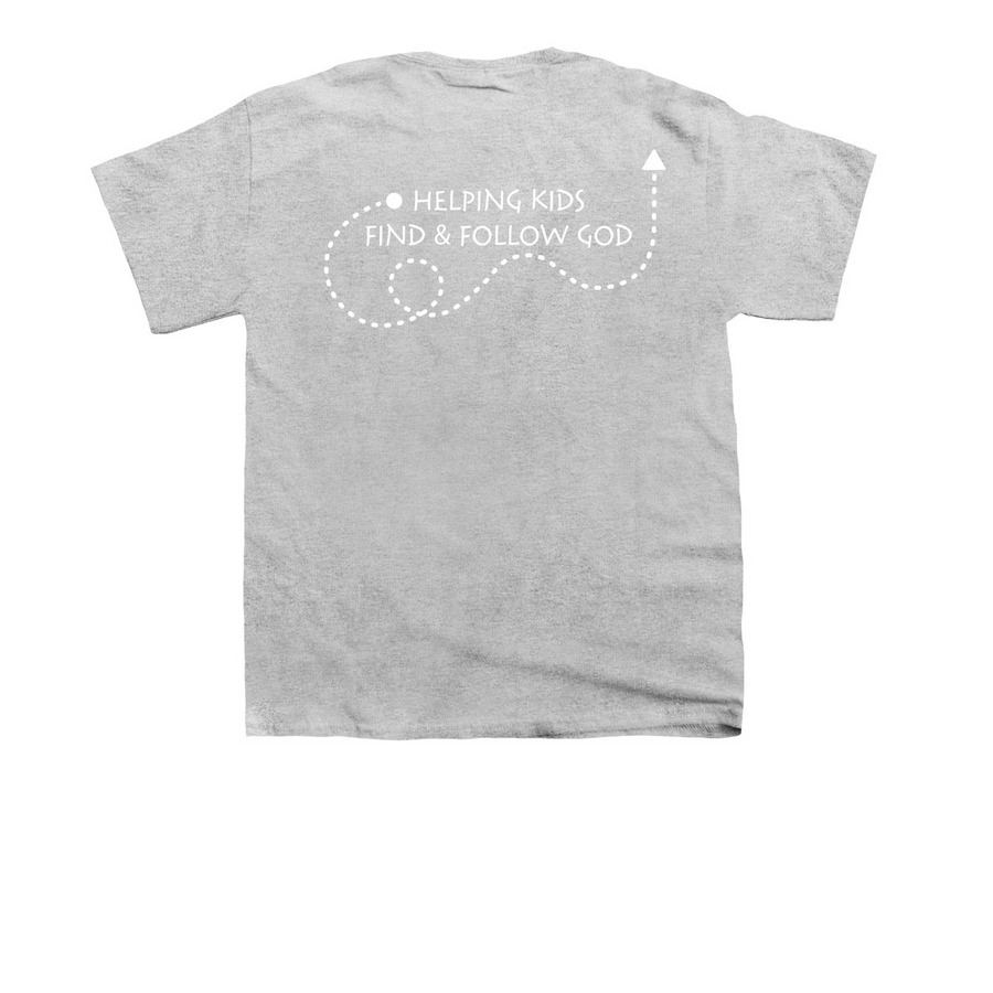 CompassKids Adults & Kids Merch&nbsp;, a Sport Grey Youth Unisex Tee (back-view)