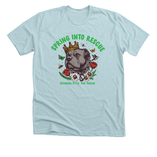 Notorious D.O.G Spring Design, a Heather Ice Blue Premium Unisex Tee