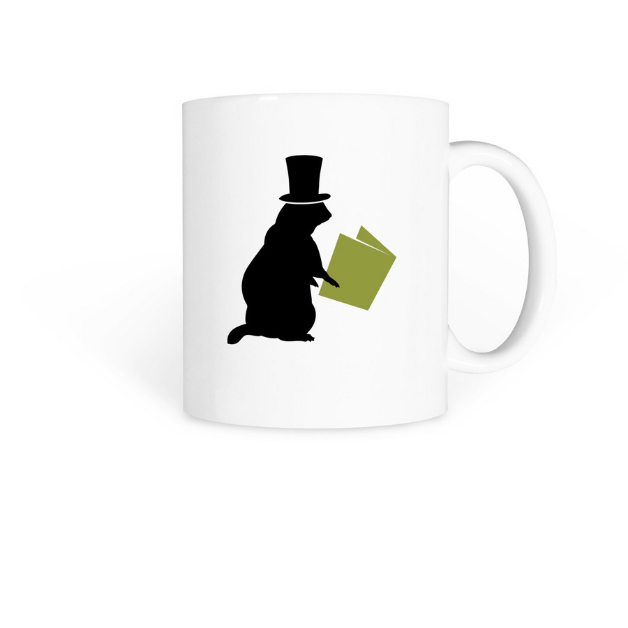Start Your Morning with a Book!, a White Coffee Mug