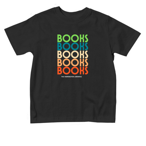 Books Books Books Toddler, a Black Toddler Tee