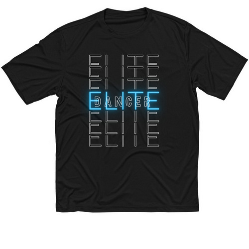 Dry Fit "Elite Dancer" Shirt, a Black Classic Performance Tee