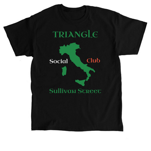 TRIANGLE SOCIAL CLUB SHIRT, a Black Classic Unisex Tee
