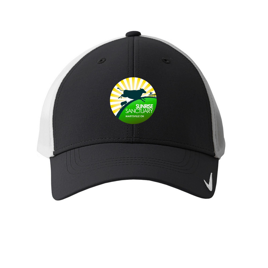 Classic Logo Hats, a Black/ White Printed Nike Dri-FIT Legacy Performance Cap