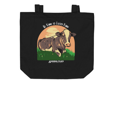 Be Kind to Every Kind Tote Bag, a Black Organic Cotton Tote Bag