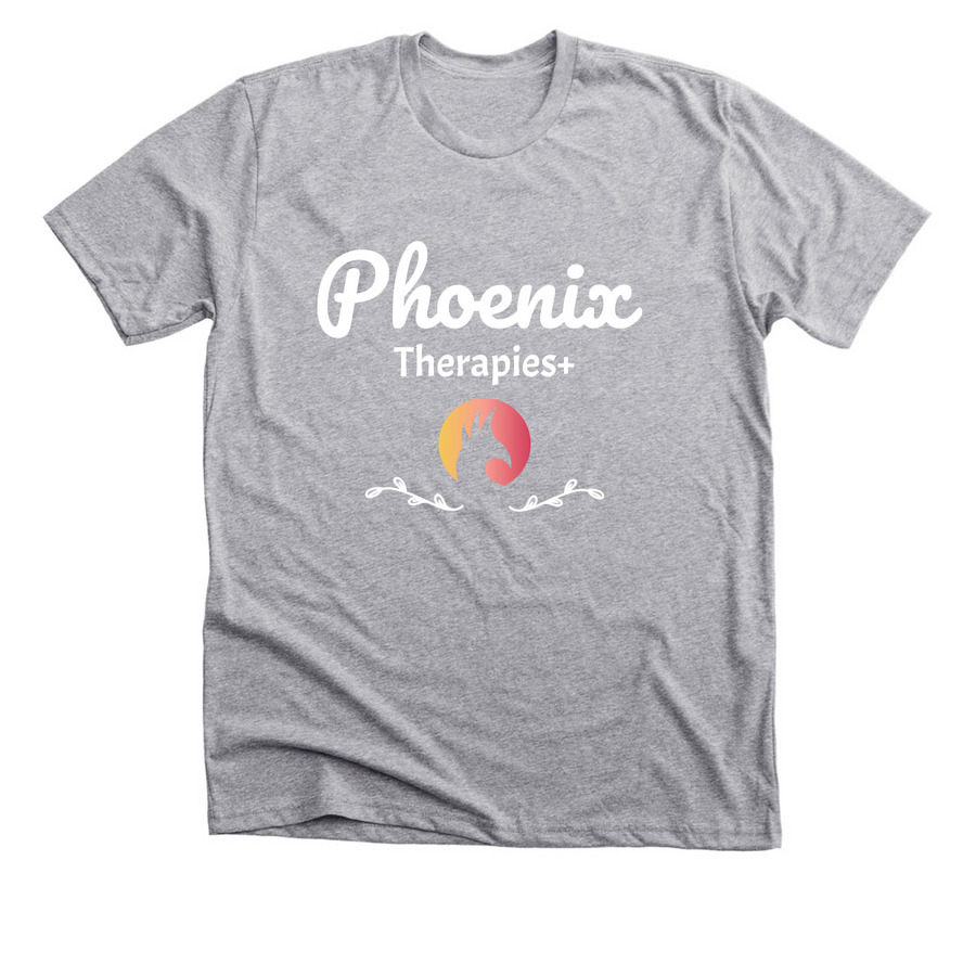 Phoenix Bird, a Athletic Heather Premium Unisex Tee