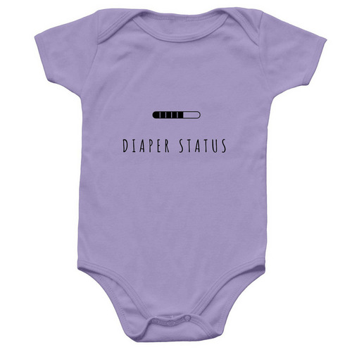 Call of Diaper Duty, a Lavender Infant Onesie