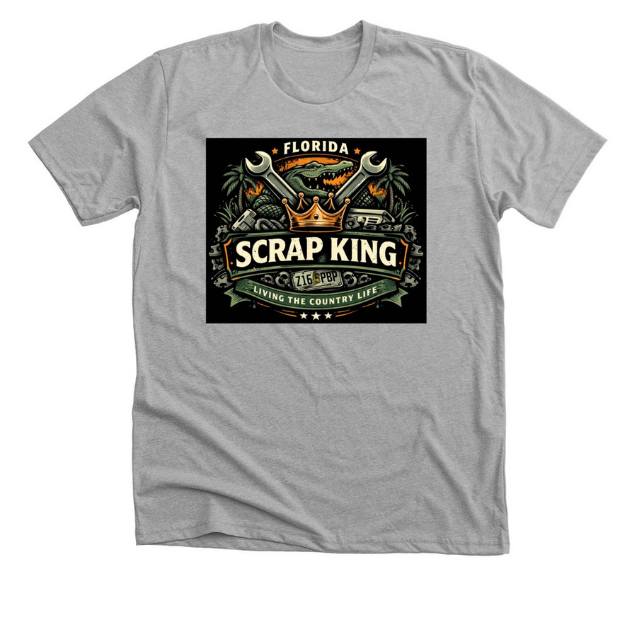 Country life scrap king shirt, a Athletic Heather Premium Unisex Tee