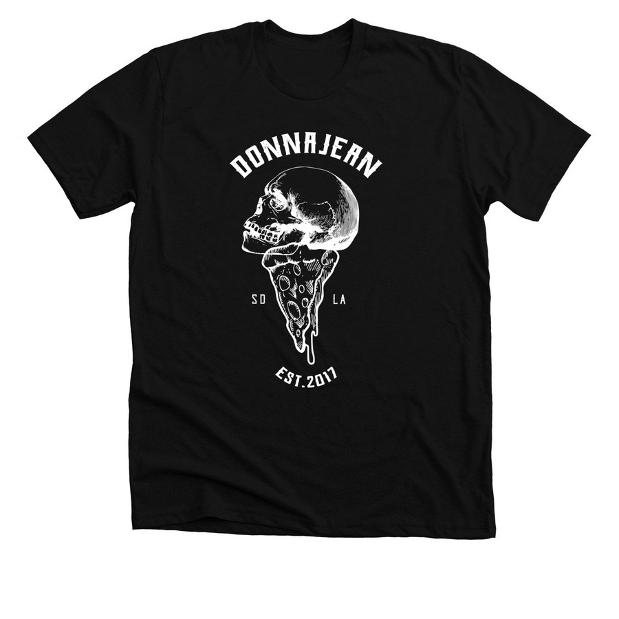PIZZA SKULL&nbsp;, a Solid Black Blend Premium Unisex Tee