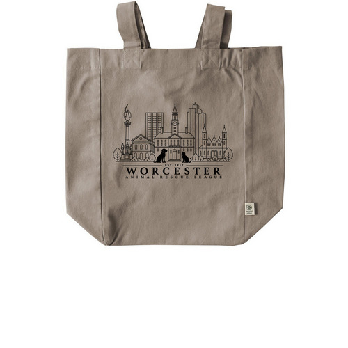 WARL Signature Tote Collection, a Pumice Recycled Cotton Tote Bag