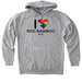 I ?? Red Bamboo, a Grey Heather Heavyweight Pullover Hoodie