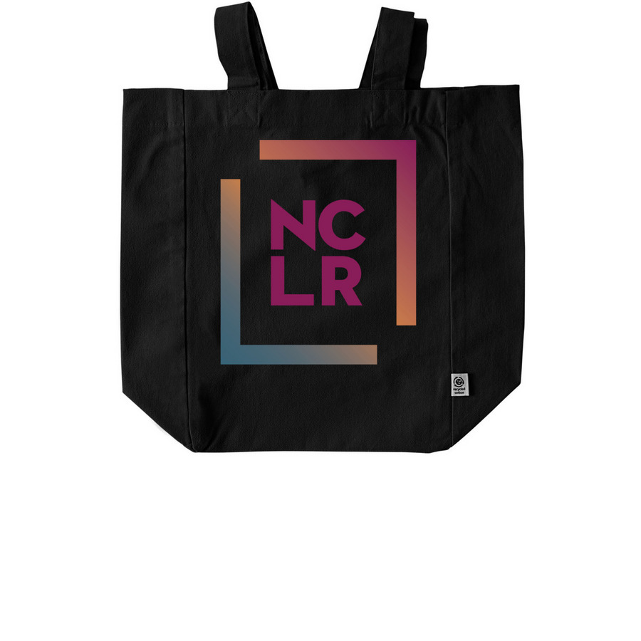 NCLR Tote Bag, a Black Recycled Cotton Tote Bag