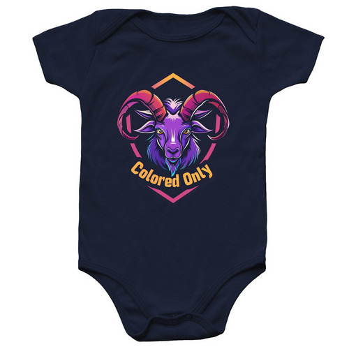 Purple Goat Infant&nbsp;, a Navy Infant Onesie