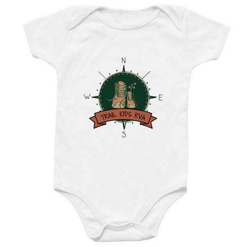 Compass Onesie, a White Infant Onesie