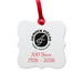 AFHA ornament, a White Aluminum Square Ornament