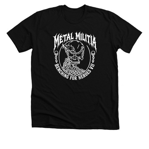 Benchin? For Heroes VII Meet TShirt&nbsp;, a Solid Black Blend Premium Unisex Tee