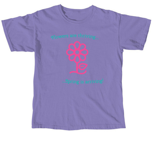 Spring, a Violet Comfort Colors Unisex Tee