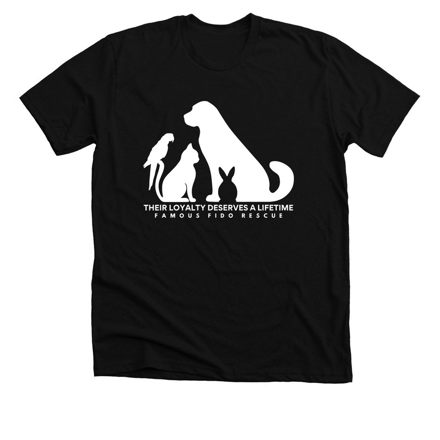 Their Loyalty Deserves A Lifetime, a Solid Black Blend Premium Unisex Tee
