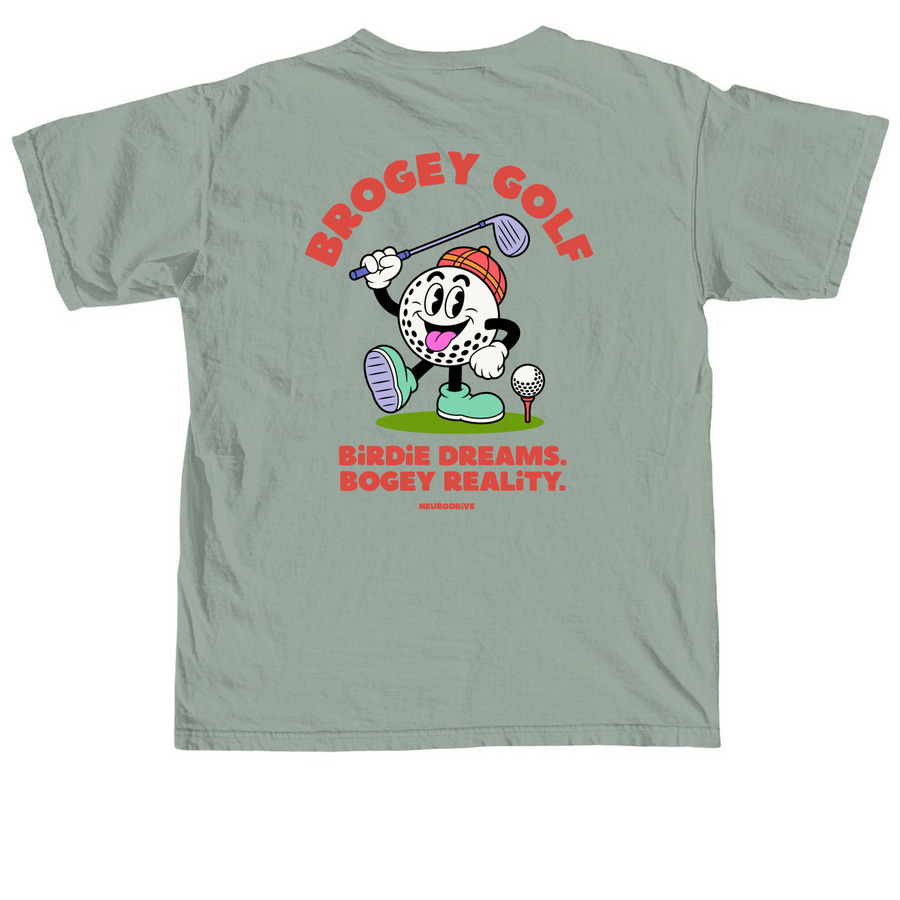 Brogey Golf, a Bay Comfort Colors Unisex Tee (back-view)