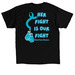 Kim's Krew, a Black Classic Unisex Tee (back-view)