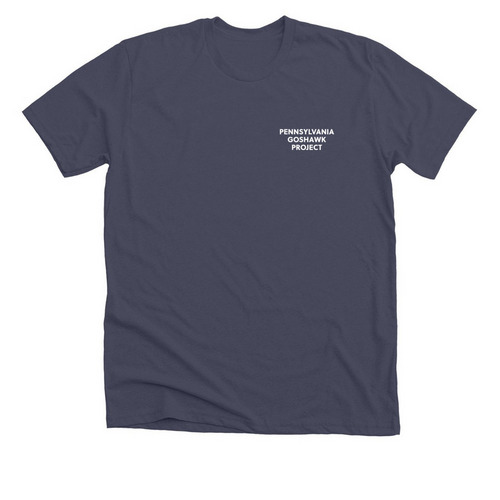 Conserving Pennsylvania's Goshawks, a Heather Midnight Navy Premium Unisex Tee