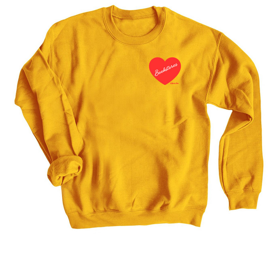 Heartbeat, a Gold Crewneck Sweatshirt