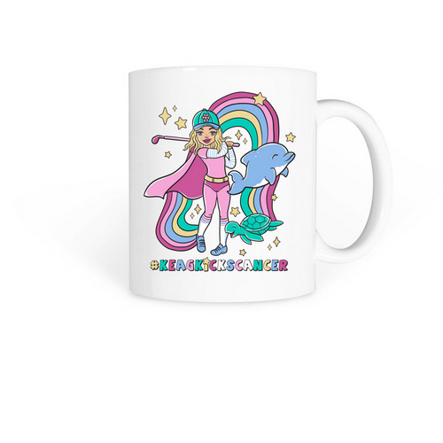 KeagKicksCancer coffee cups, a White Coffee Mug