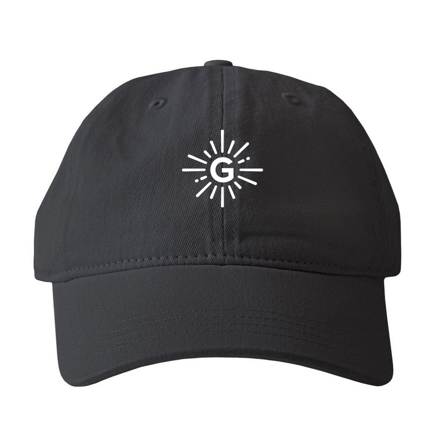 Hats Off to Changemakers!, a Black Printed Pigment Dye Baseball Cap