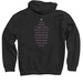 Constellations Album - Apparel, a Black Pullover Hoodie (back-view)