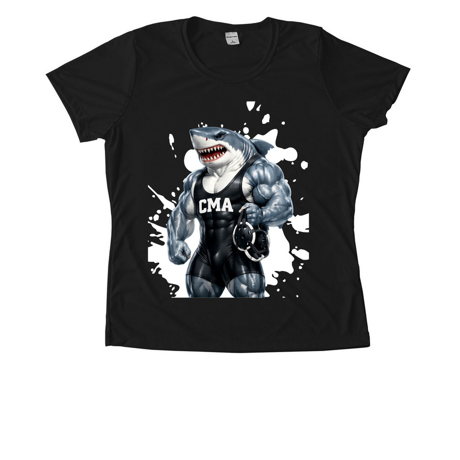 Wrestling Clinic, a Black Women's Performance Tee