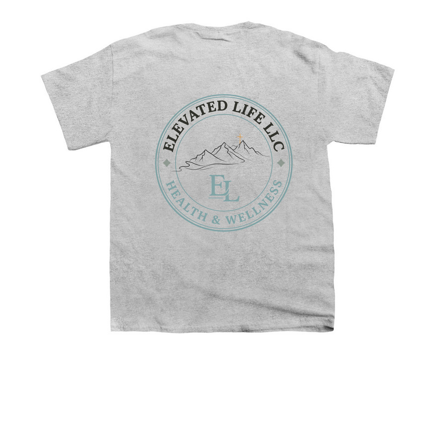 Elevate, a Sport Grey Youth Unisex Tee (back-view)