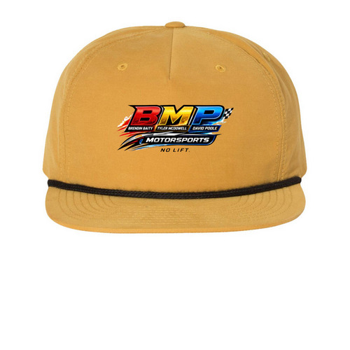 BMP Motorsports Headwear, a Biscuit/ Black Printed Umpqua Snapback Cap