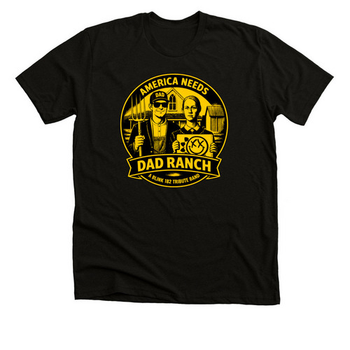 Dad Ranch, a Solid Black Blend Premium Unisex Tee