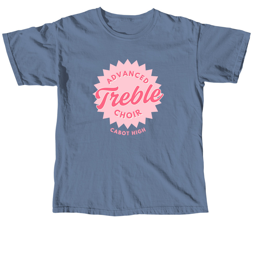 Adv. Treble Barbie Tee, a Blue Jean Comfort Colors Unisex Tee