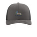 St. John's Towers/Commons, a Charcoal/ Black Printed Snapback Trucker Cap