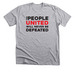 the people united will never be defeated, a Athletic Heather Premium Unisex Tee