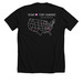 NNP - USA - Tiny Humans, a Solid Black Blend Premium Unisex Tee (back-view)