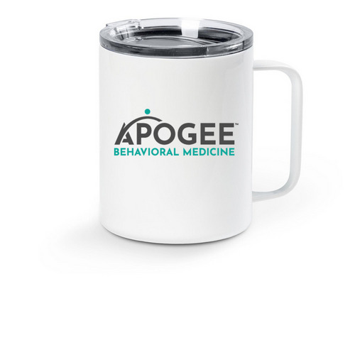 ABM Travel Mug, a White Stainless Steel Travel Mug