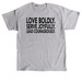 Love Boldly Bold, a Sport Grey Classic Unisex Tee