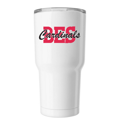 BES Tumbler, a White Insulated Tumbler