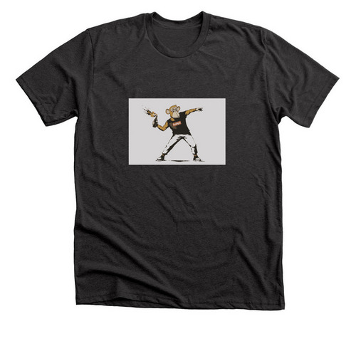 Evil$Ape Meme Merch, a Dark Grey Heather Premium Unisex Tee