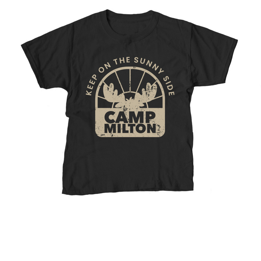 Camp Milton - Light on Dark, a Black Youth Unisex Tee