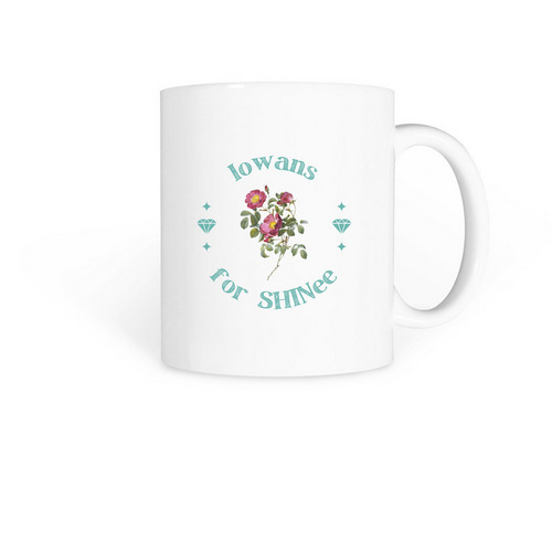 Iowa State Flower Mug, a White Coffee Mug