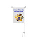 Hornet Band, a White 12" x 18" Yard Flag with Stake