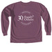 30th Anniversary Long Sleeve, a Berry Comfort Colors Long Sleeve Tee (back-view)
