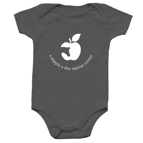 ADAD Onesie, a Charcoal Infant Onesie